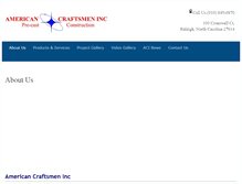 Tablet Screenshot of americancraftsmeninc.com